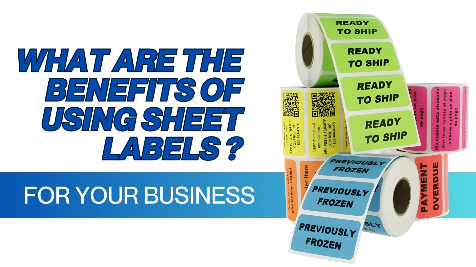 sheet labels for business