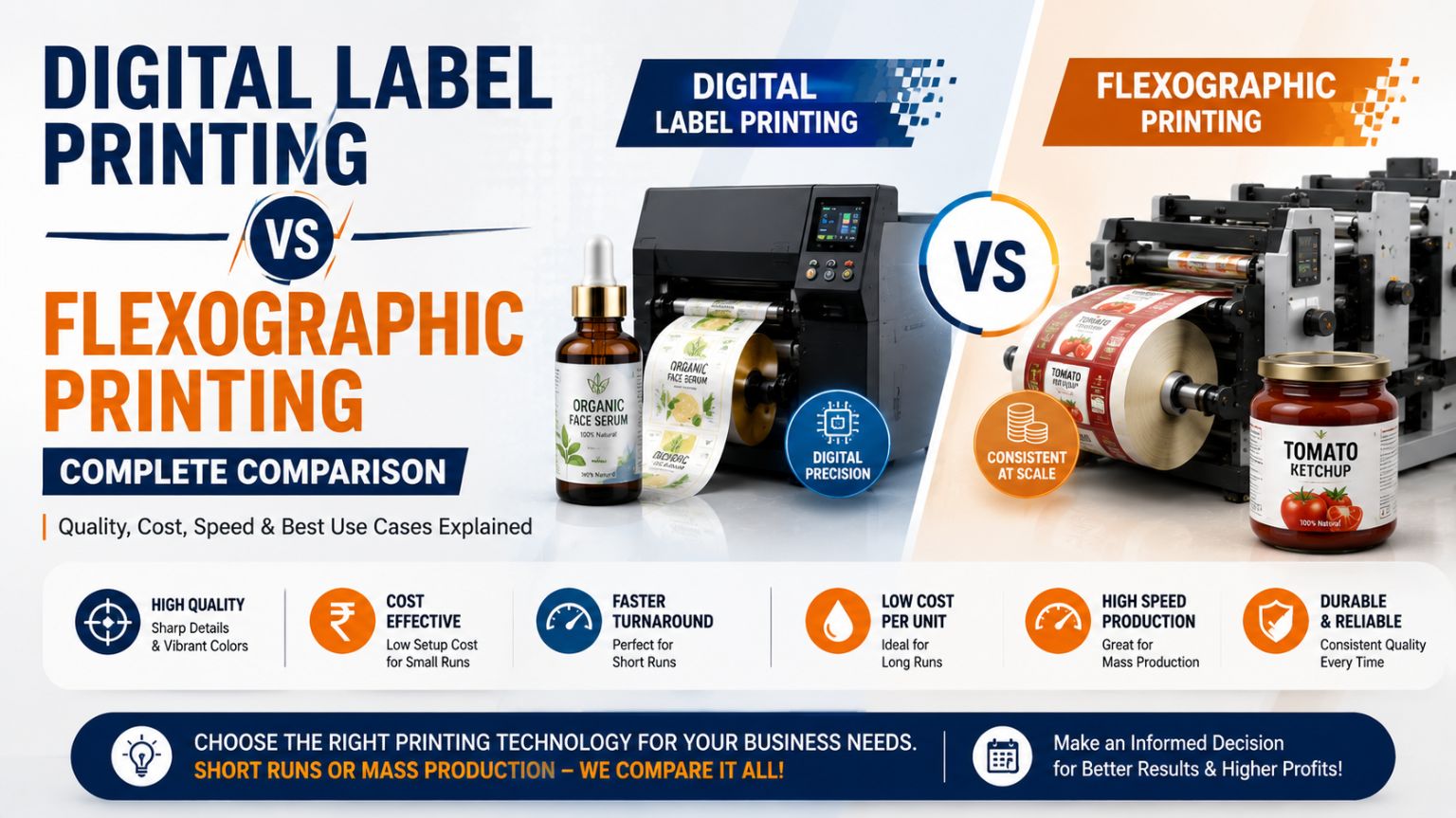 Digital Label Printing vs Flexographic Printing