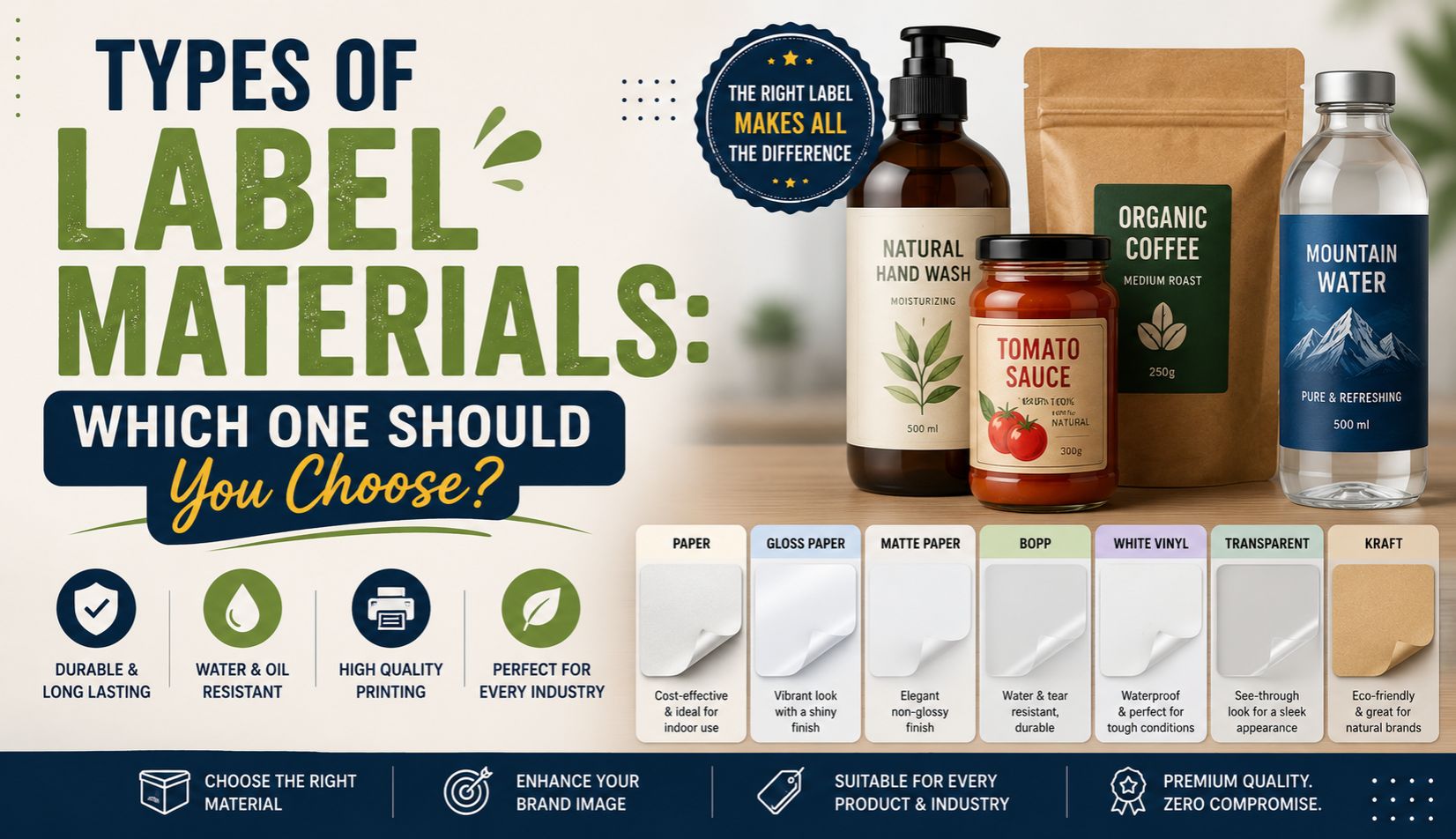Types of Label Materials: Which One Should You Choose?