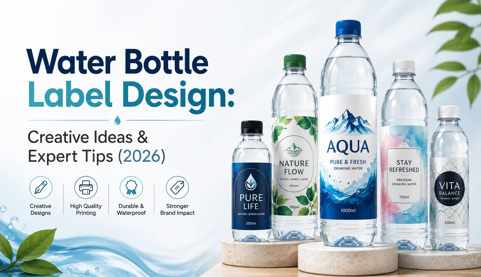 Water Bottle Label Design