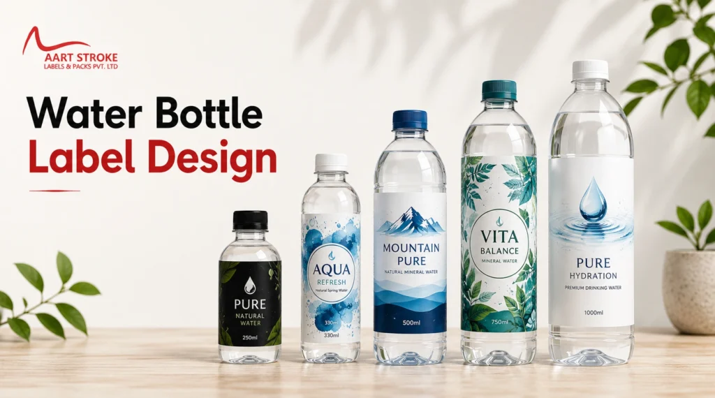 Water Bottle Label Design